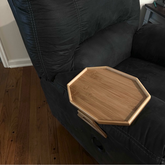 Bamboo armchair tray table - Picture 7 of 7